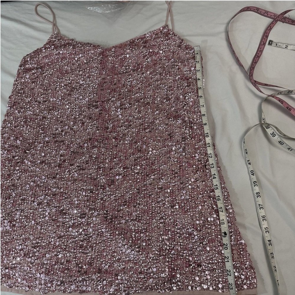 NWT $298 Mac Duggal‎ [ 12 ] Sequin Cocktail Slip Mini Dress Raspberry Pink Q592 - Picture 15 of 16